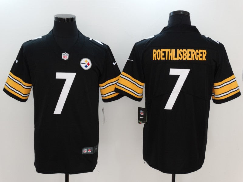 Men's Pittsburgh Steelers Ben Roethlisberger #7 Black Game Jerseys