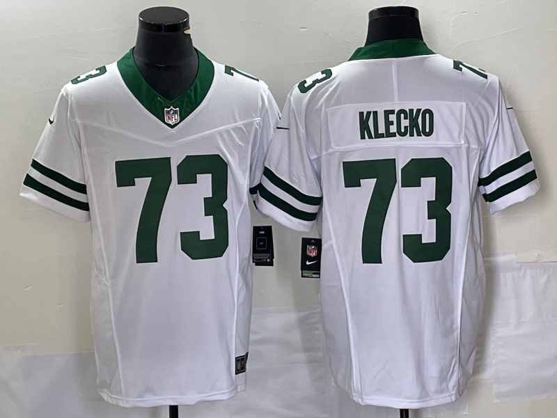 Men's New York Jets Joe Klecko #73 White Legacy Vapor F.U.S.E. Limited Jerseys