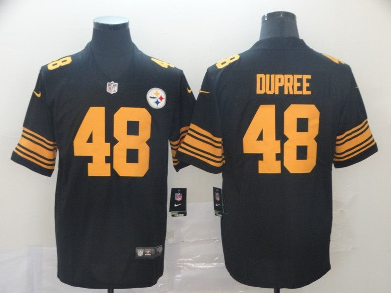 Men's Pittsburgh Steelers Bud Dupree #48 Black Alternate Legend Jerseys