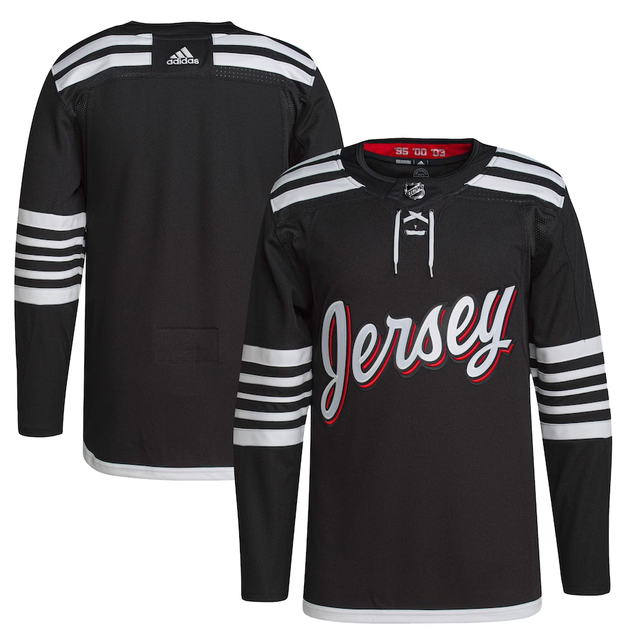 Men's New Jerseys Devils Black 2021/22 Alternate Primegreen Authentic Blank Jerseys