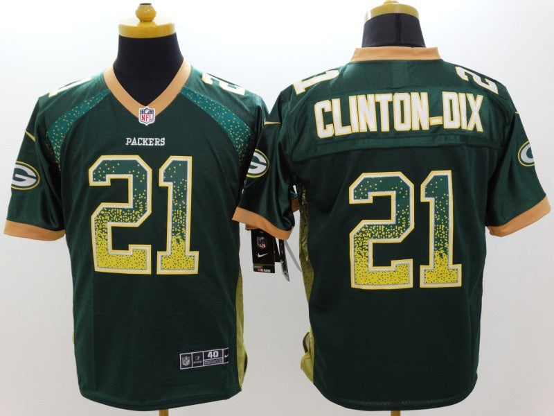 Men's Green Bay Packers Ha Ha Clinton-Dix #21 Green Game Jerseys