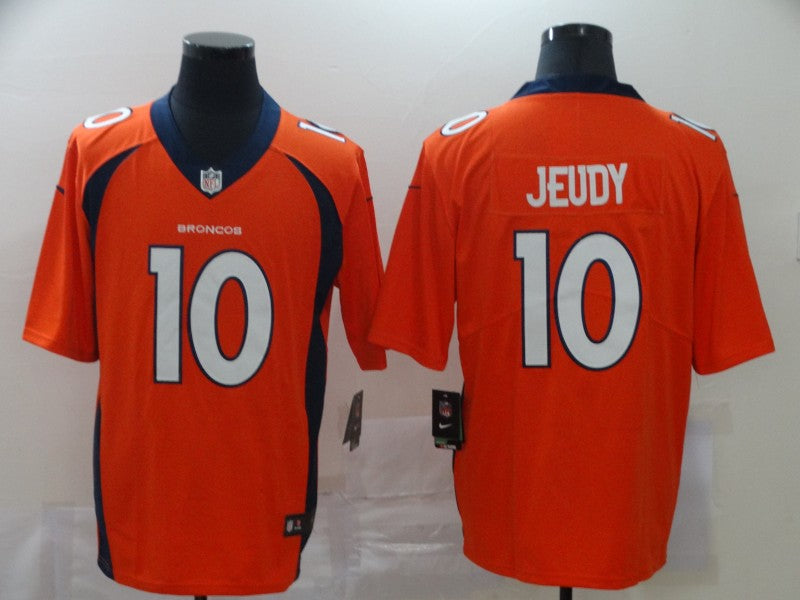 Men's Denver Broncos Jerry Jeudy #10 Orange Game Jerseys