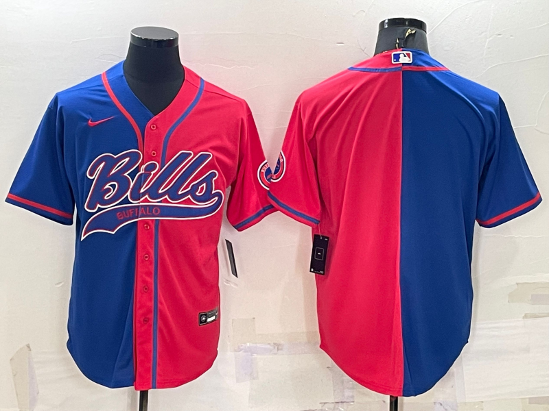 Men's Buffalo Bills Royal/Red Blank Jerseys