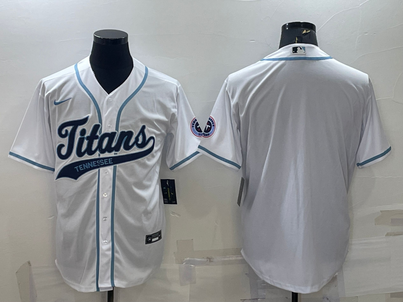 Men's Tennessee Titans White Blank Jerseys