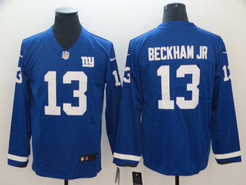 Men's New York Giants Odell Beckham Jr. #13 Blue Player Game Jerseys
