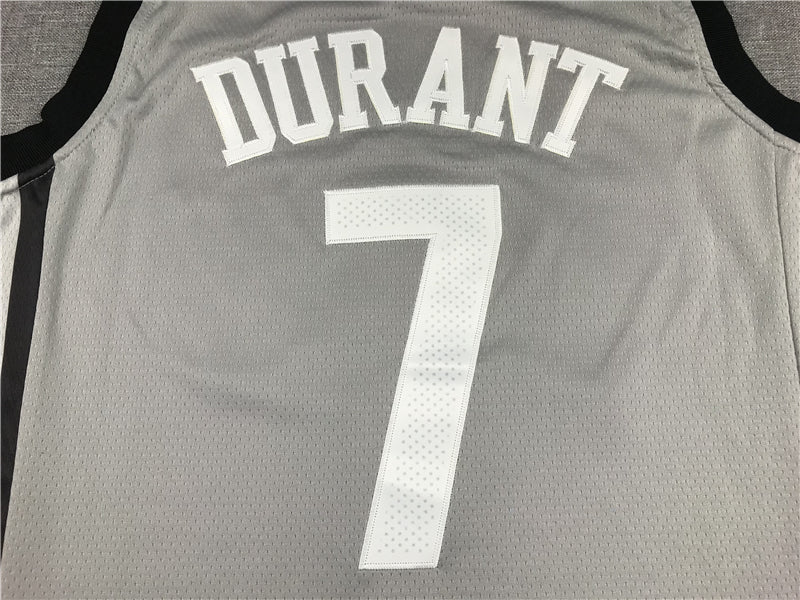 Men's Brooklyn Nets Kevin Durant Gray 2019 Fast Break Player Movement Jerseys