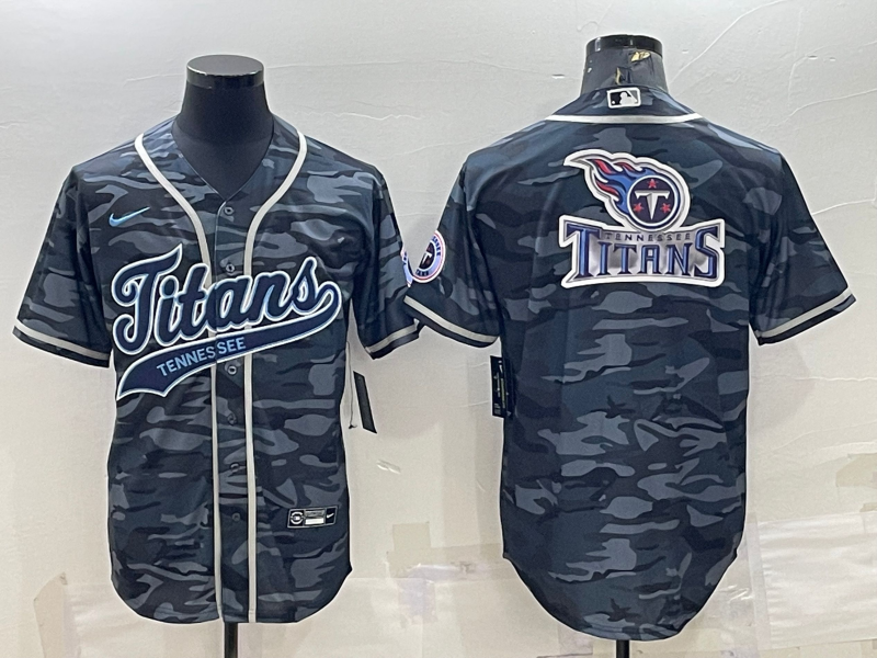 Men's Tennessee Titans Gray Camouflage Fashion Jerseys