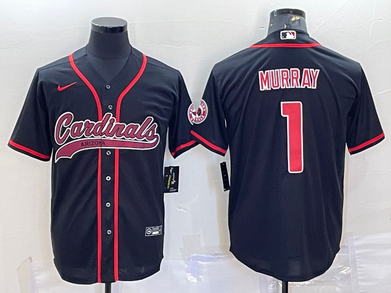 Men's Arizona Cardinals Kyler Murray #1 Black Game Jerseys Joint Edition