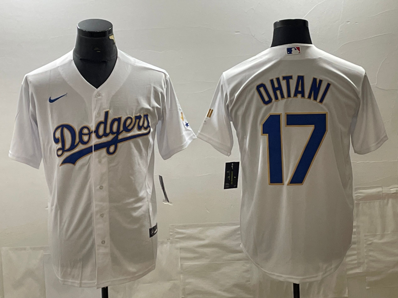Men's Los Angeles Dodgers Shohei Ohtani #17 White Alternate Player Jerseys