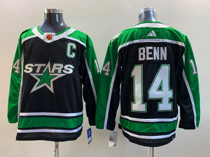 Men's Dallas Stars Jamie Benn #14 Black Breakaway Player Jerseys