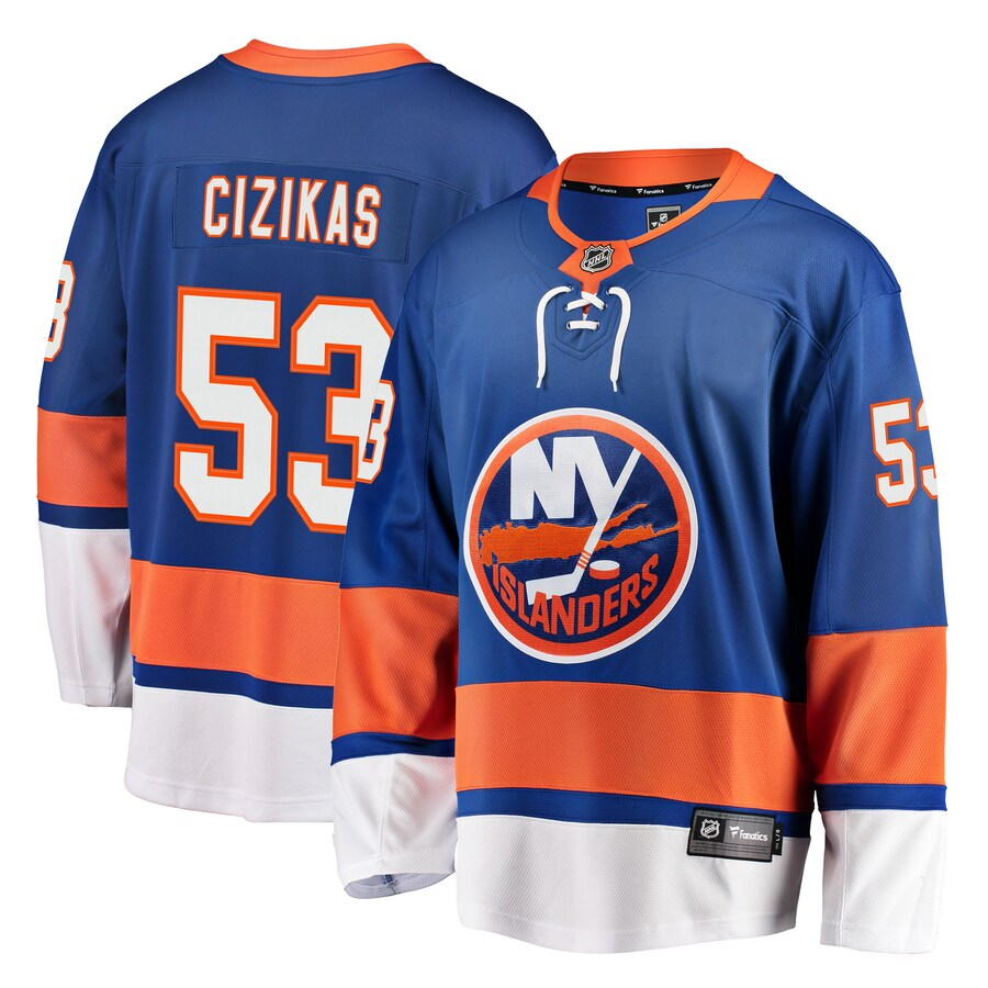 Men's New York Islanders Casey Cizikas #53 Royal Player Game Jerseys