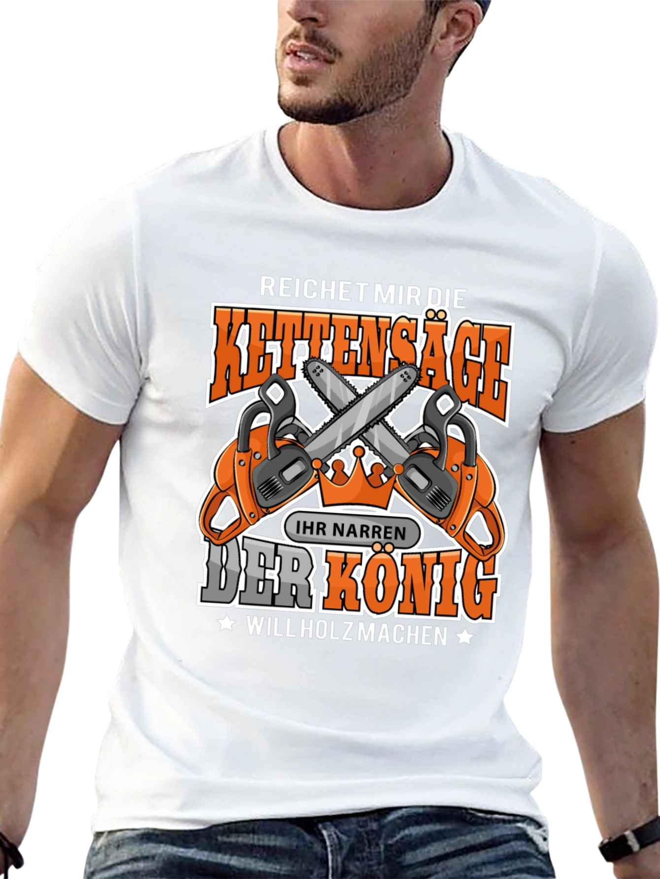 Chainsaw King T-Shirt - Lumberjack Humor