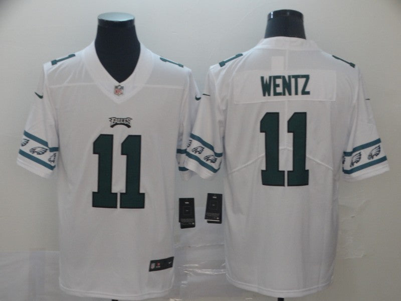 Men's Philadelphia Eagles Carson Wentz #11 White Player Game Jerseys