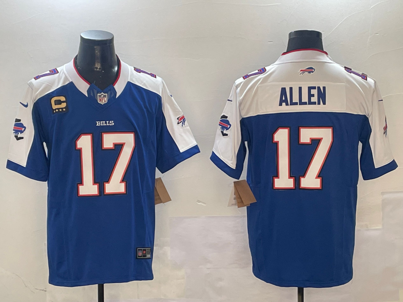 Men's Buffalo Bills Josh Allen #17 Royal Team Game Player Jerseys