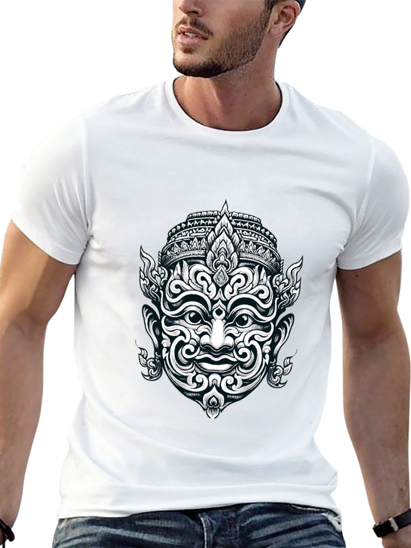 Thai Demon Graphic Tee - Black