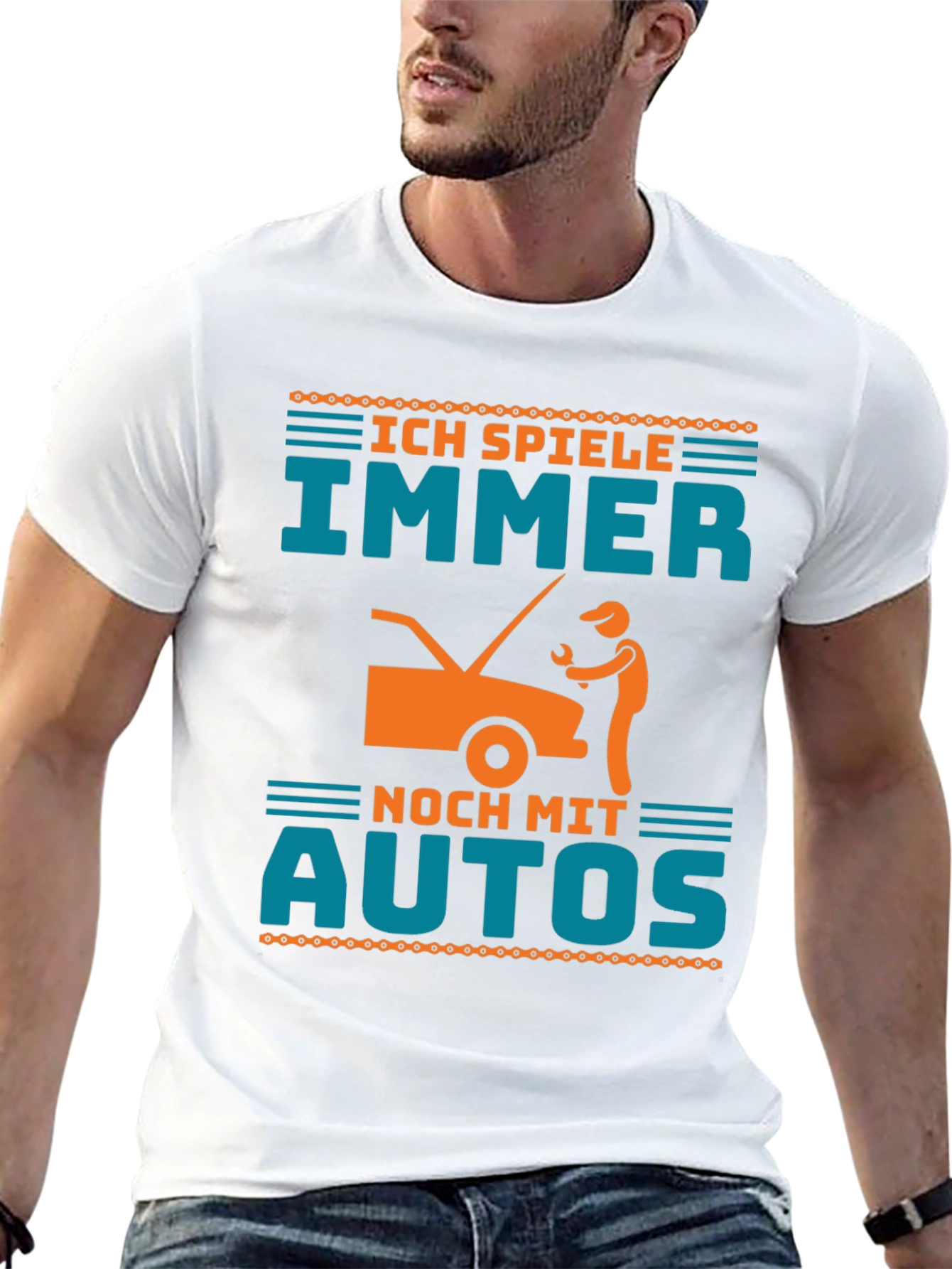 Ich Spiele Immer Noch Mit Autos Funny Mechanic T-Shirt