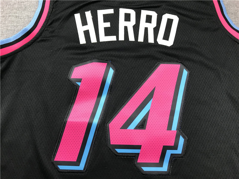 Men's Miami Heat Tyler Herro #14 Black 2020/21 Swingman Jerseys