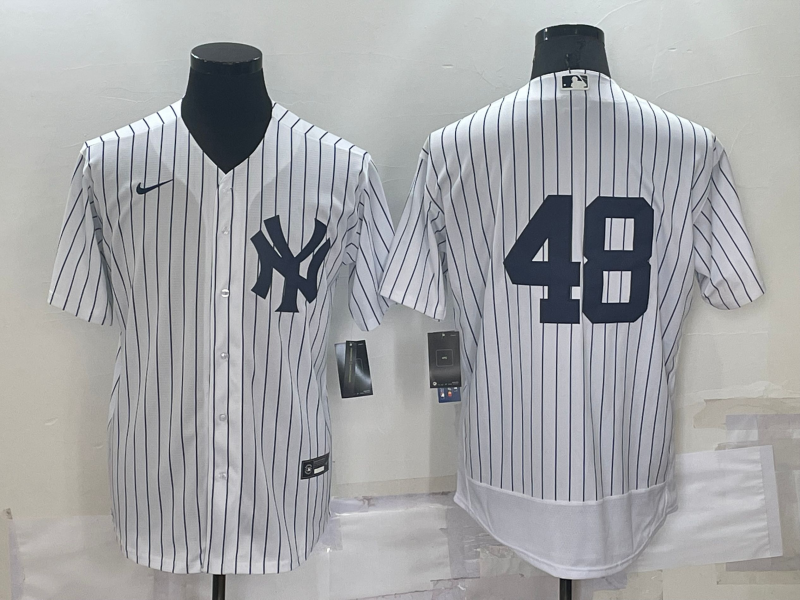 Men's New York Yankees Anthony Rizzo #48 White Replica Player Name Jerseys