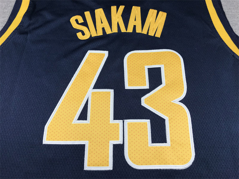 Men's Indiana Pacers Pascal Siakam #43 Navy Swingman Jerseys - Icon Edition