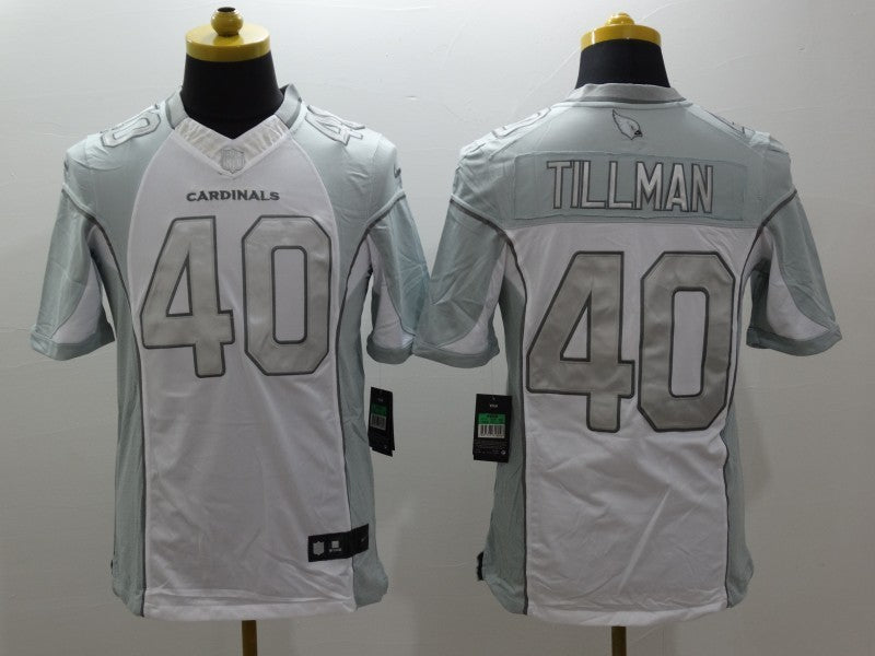 Men's Arizona Cardinals Pat Tillman #40 White Game Jerseys