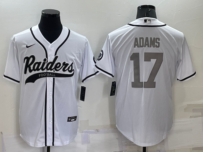 Men's Las Vegas Raiders Davante Adams #17 White Player Jerseys Joint Edition
