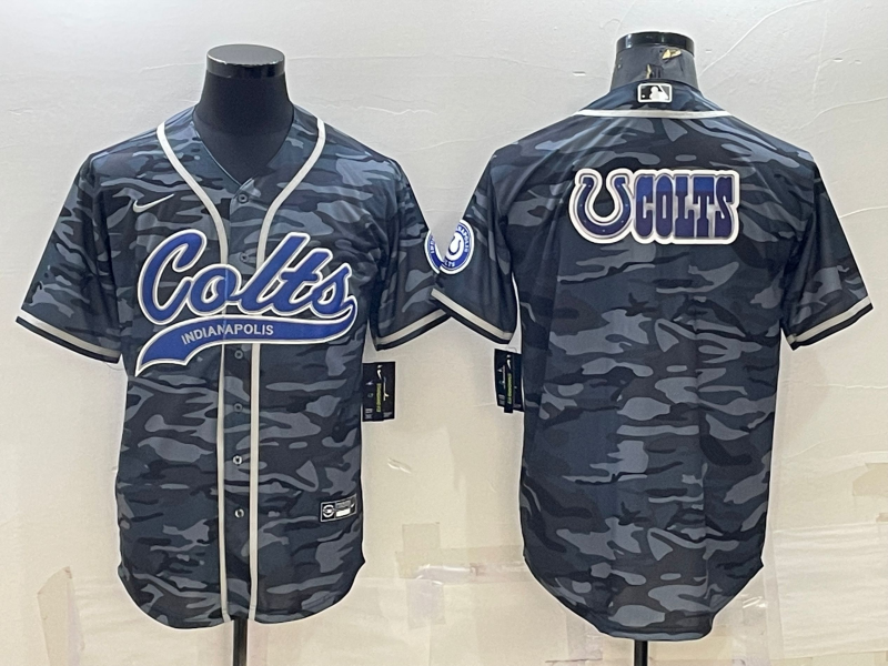 Men's Indianapolis Colts Grey Camouflage Game Jerseys