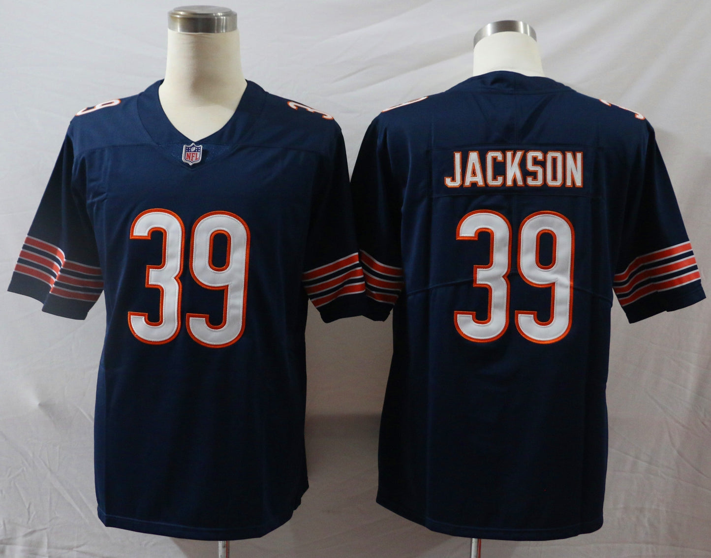 Men's Chicago Bears Eddie Jackson #39 Navy Game Player Jerseys