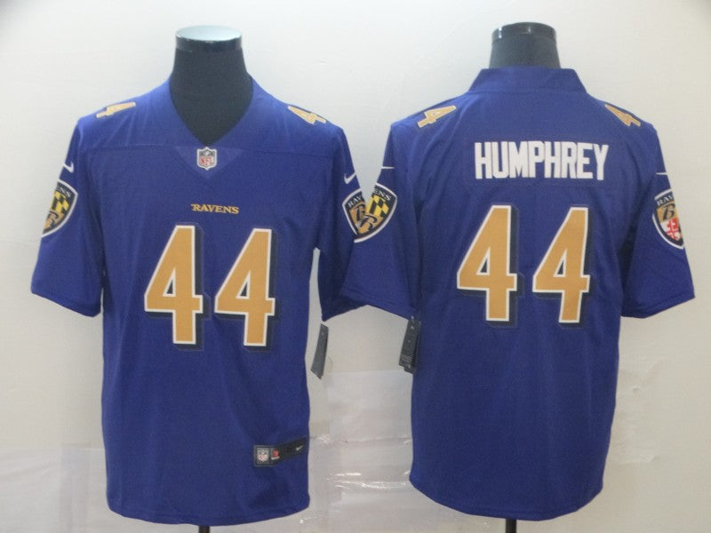 Men's Baltimore Ravens Marlon Humphrey #44 Purple Game Jerseys Joint Edition
