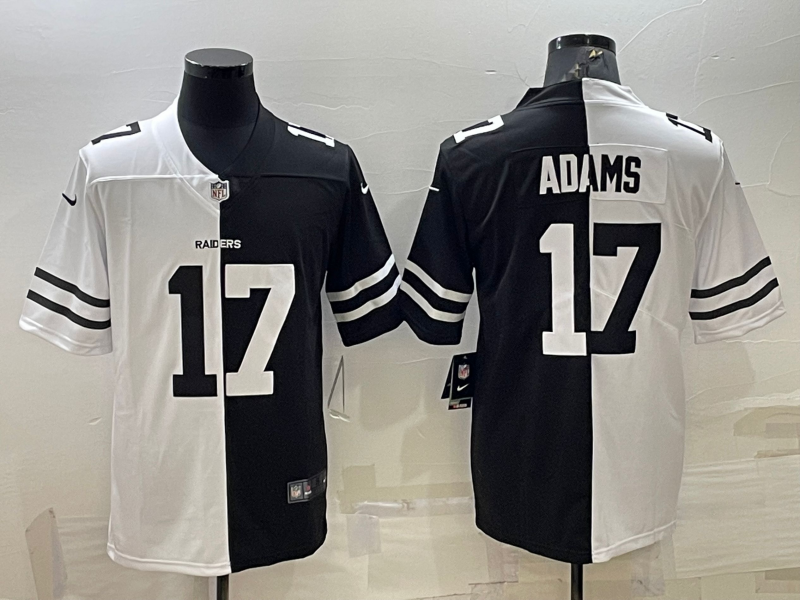Men's Las Vegas Raiders Davante Adams #17 Black/White Game Jerseys