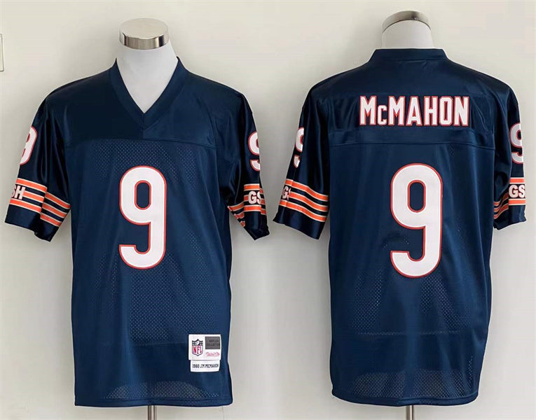 Men's Chicago Bears Jim McMahon Mitchell & Ness Navy Legacy Replica Jerseys