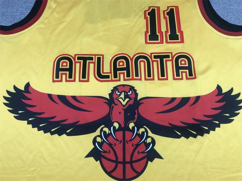 Men's Atlanta Hawks Trae Young Yellow 2021/22 Swingman Jerseys - City Edition