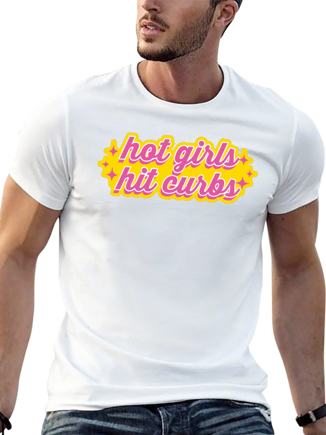 Hot Girls Hit Curbs Graphic T-Shirt