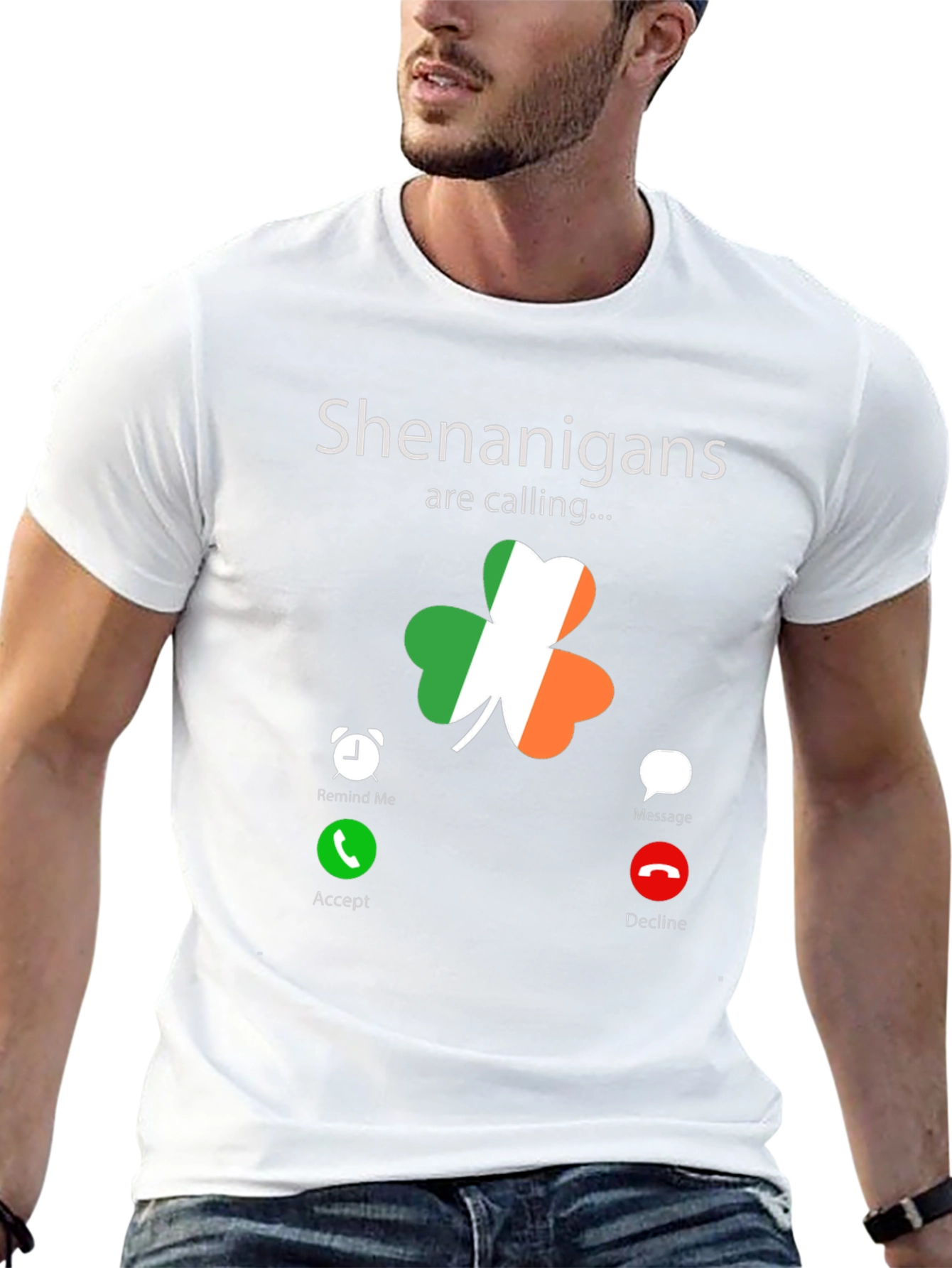 St. Patricks Day Shenanigans Calling Black T-Shirt