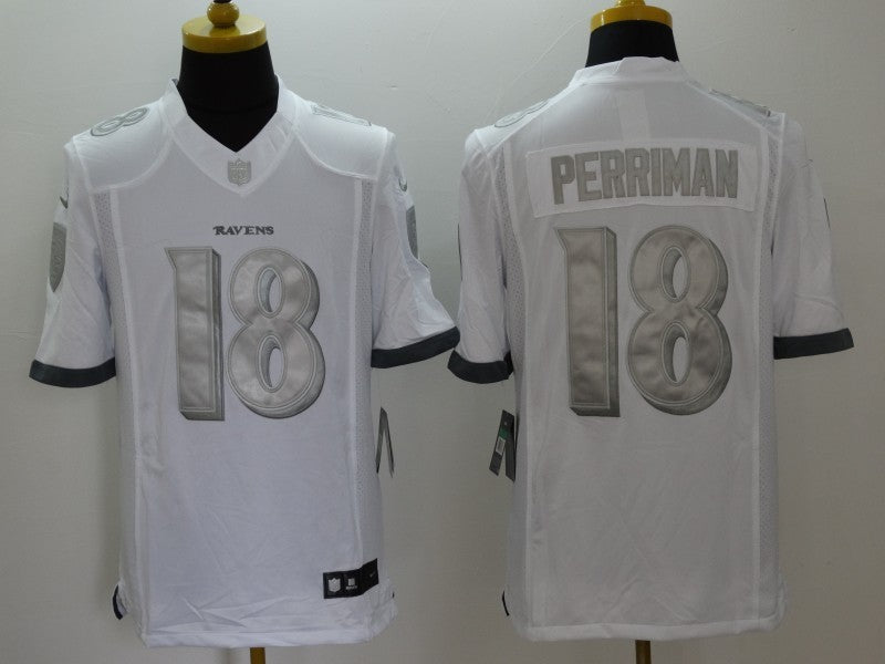 Men's Baltimore Ravens Rashad Perriman #18 White Game Jerseys