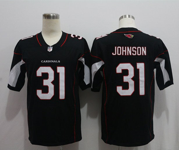 Men's Arizona Cardinals David Johnson #31 Black Game Jerseys