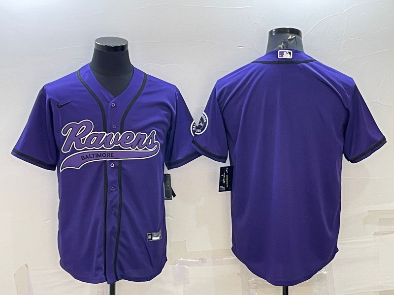 Men's Baltimore Ravens Purple Blank Jerseys