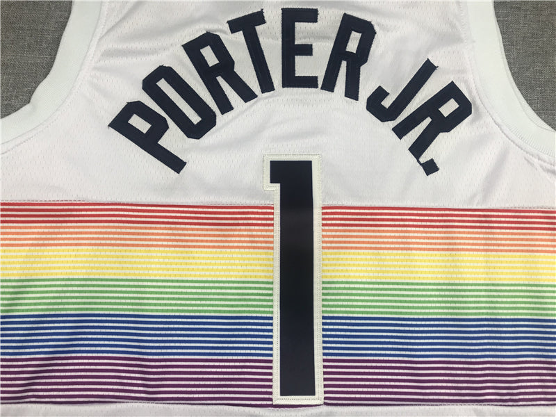 Men's Denver Nuggets Michael Porter Jr. White Swingman Player Jerseys