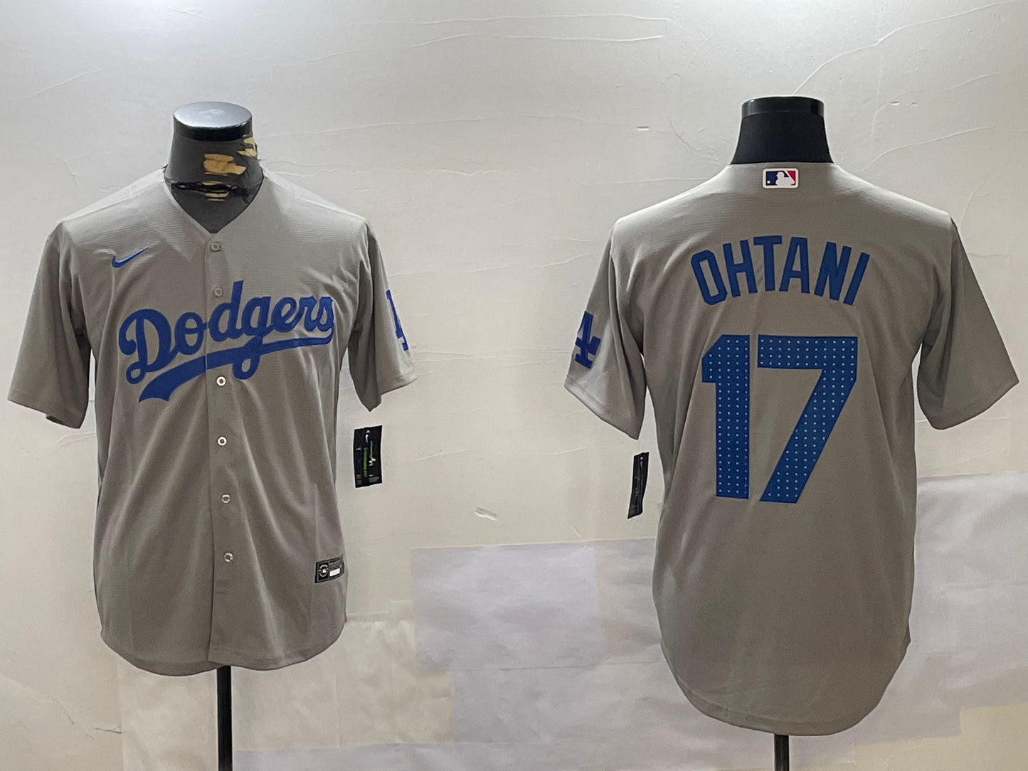 Men's Los Angeles Dodgers Shohei Ohtani Gray Game Player Jerseys