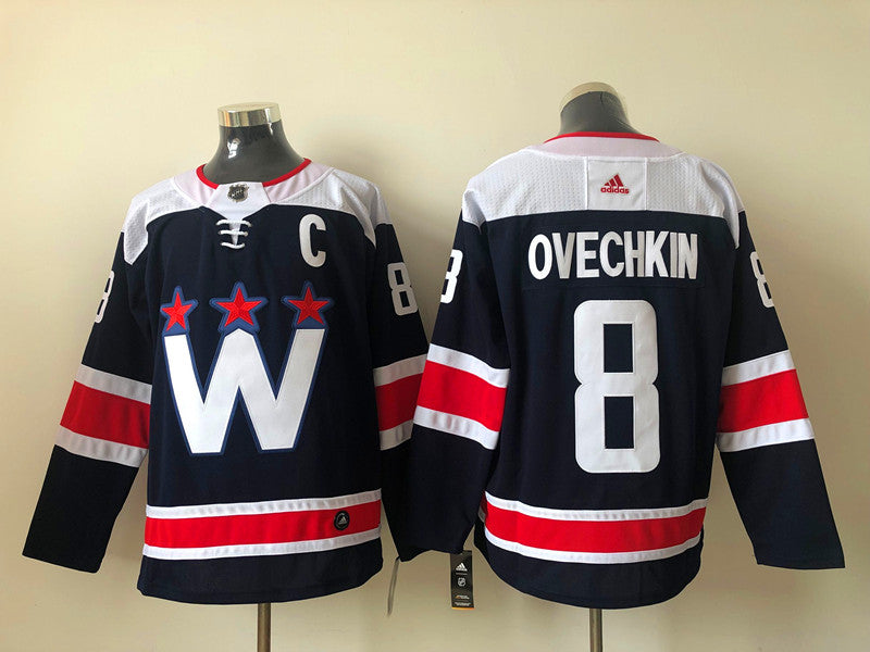 Men's Washington Capitals Alexander Ovechkin #8 Navy Home Breakaway Jerseys
