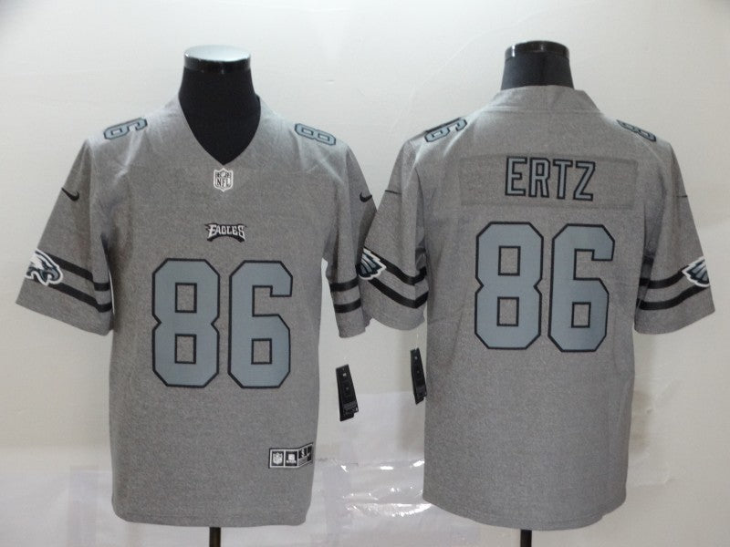 Men's Philadelphia Eagles Zach Ertz #86 Gray Game Player Jerseys