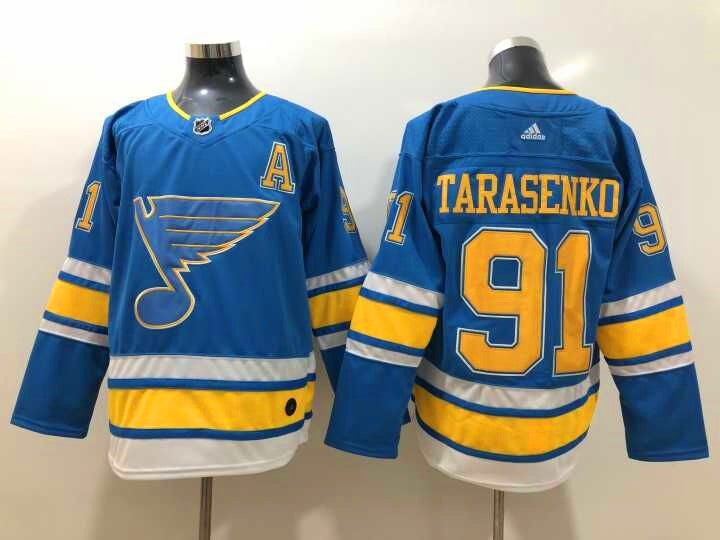 Men's St. Louis Blues Vladmir Tarasenko #91 Blue Breakaway Jerseys
