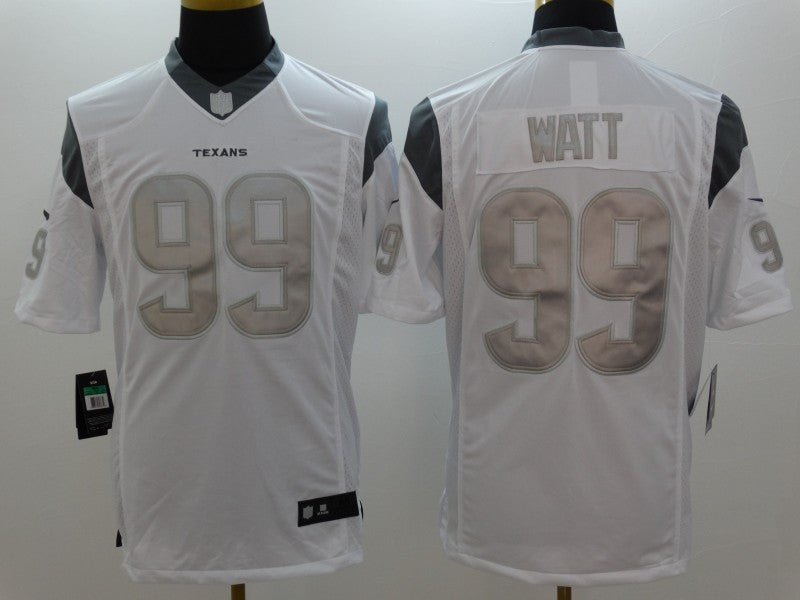 Men's Houston Texans J.J. Watt #99 White Alternate Game Jerseys