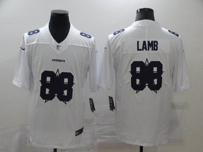 Men's Dallas Cowboys CeeDee Lamb #88 White Authentic Game Jerseys