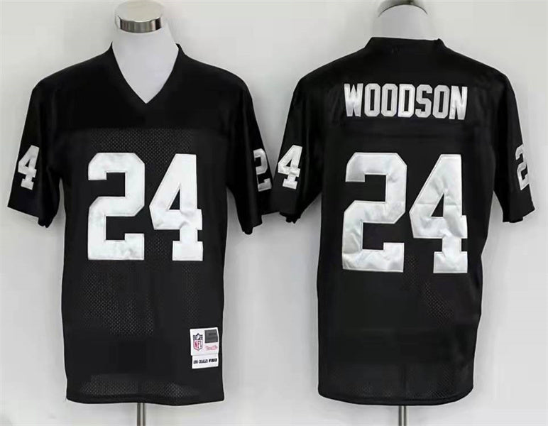 Men's Oakland Raiders Charles Woodson Mitchell & Ness Black Legacy Replica Jerseys