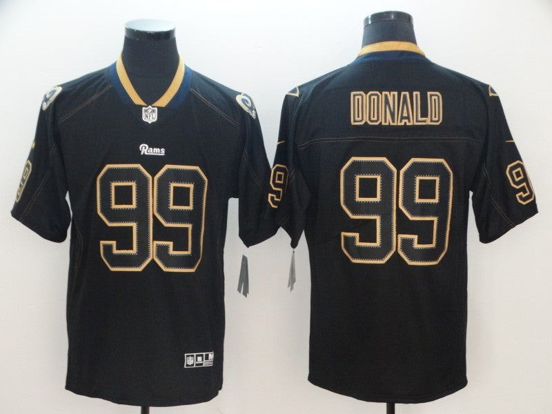 Men's Los Angeles Rams #99 Aaron Donald Black Player Jerseys