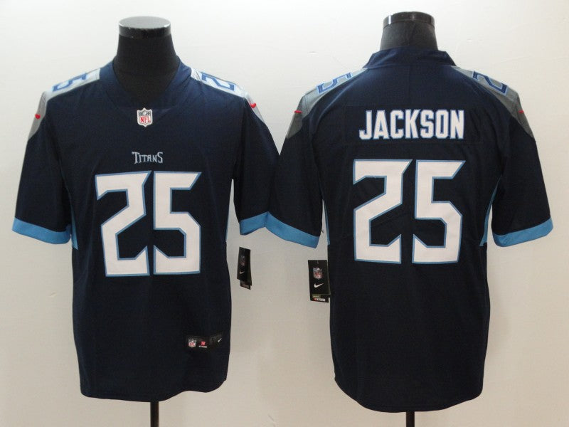 Men's Tennessee Titans Adoree Jackson #25 Navy Game Jerseys
