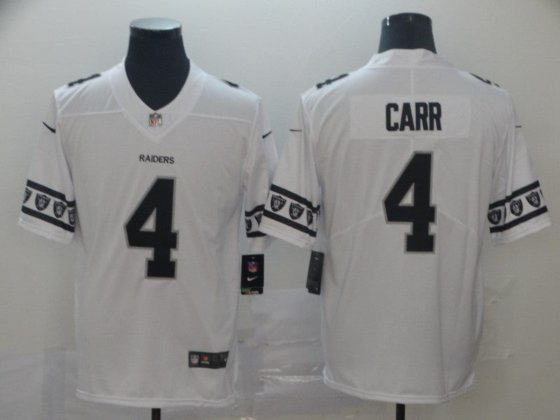 Men's Las Vegas Raiders Derek Carr #4 White Game Jerseys
