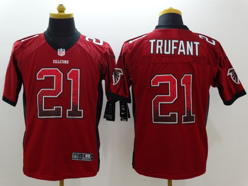 Men's Atlanta Falcons Desmond Trufant #21 Red Game Jerseys