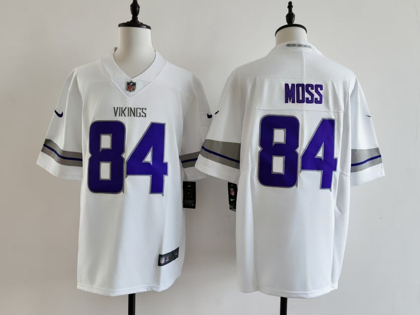 Men's Minnesota Vikings Randy Moss Nike Jersey - White