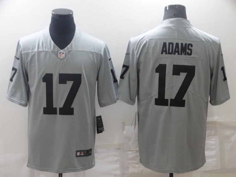 Men's Las Vegas Raiders Davante Adams #17 Gray Inverted Legend Jerseys